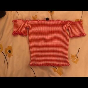 Red & White Top